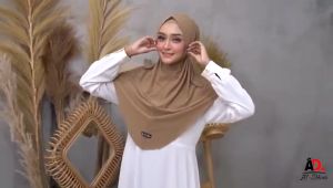 Hijab Bergo Tali Shafa Jilbab Instant Non Pad Jersey By Al-Dhans