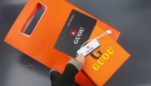 Box Exclusive Small + Paperbag / Jam Tangan Guou Crystal VA-862DR / Jam Tangan Fashion Wanita Tali Rantai Diameter 32 cm