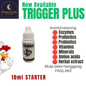 Doc Ike Trigger Probiotics 10ml / 120ml / 1L | Gamefowl Supplement | Probiotic + Enzyme Support | MoonStar Vet