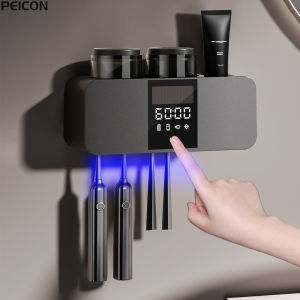 Electric Toothbrush Sterilizer UV Toothbrush Sterilization Portable Toothbrush Dryer Rechargeable Wall Mounted Toothbrush Holder