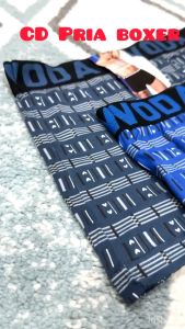 PADIe - 6 12 PCS Celana Dalam/CD Boxer Pria Laki Cowok Bahan Spandek WODA ALL SIZE