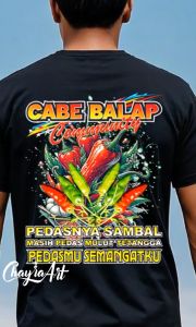 ChayraArt BAJU KAOS PETANI CABE INDONESIA KATUN COMBED 24S LENGAN PENDEK DAN PANJANG