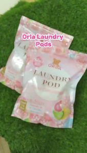 (Buy 2 Packs Free Machine Cleaner Powder x 1 Pack) ORLA Ultra Concentrated (All in 1) Laundry Pods Floral Villa Scent 12g x 50s mayflower