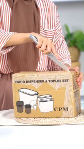 Yukio Dispenser & Toples Set Of 7 Pcs