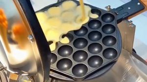 Máy Làm Bánh Trứng Gà Non 30 Lỗ Công Nghiệp  Hongkong Egg Waffle 220v Machine Iron Tặng Công Thức Làm Bánh SP000459