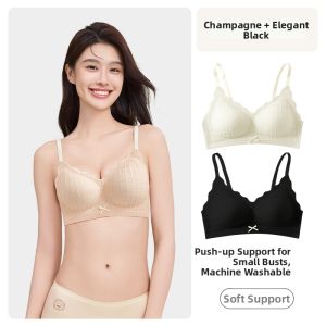 Seamless Smooth Gathered Soft Support Underwire Bra