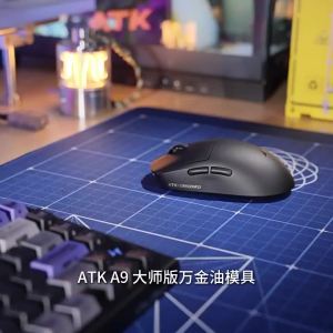 ATK | ATK DragonFly A9 Air Ultimate Wireless Gaming Mouse PAW3950 Ultra 42000DPI 750IPS 8KHz RGB Ergonomic Design for Windows MacOs