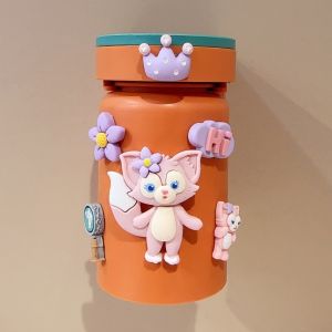 Cốc Đựng Kem Đánh Răng Gắn Tường Hoạt Hình Cho Trẻ Em Cốc Đựng Nước Súc Miệng Kệ Đựng Kem Đánh Răng Và Đồ Dùng Vệ Sinh Cá Nhân Bằng Nhựa