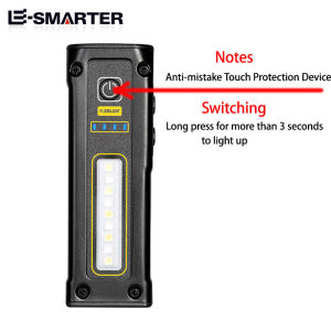 ESMARTER | Rechargeable LED Flashlight Outdoor MINI Portable Emergency Service Lamp with Magnetic Powerful Long Range Flashligt for Fishing