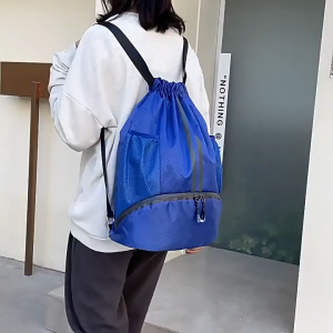 Outdoor Nylon Ultralight String Bag Drawstring Bag Backpack Football Basketball Bag Sports Gym Bag