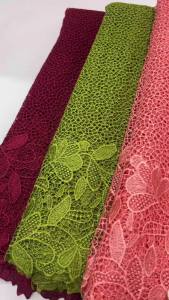 5 Yards Nigerian Guipure Cord Lace Fabric 2026 High Quality Sequins African Mesh Milk Silk Embroidery Lace Fabric Women Sewing