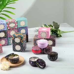 Scented Candle Gift Christmas gift Scented Candles candle for christening Home Fragrance With Box wedding party souvenir DIY Smokeless