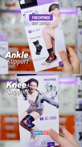 NEOMED - ANKLE SPLINT with Two Rigid Plastic Stay JC-225 | Deker Pergelangan Kaki dengan Plat Penyangga Cedera Keseleo