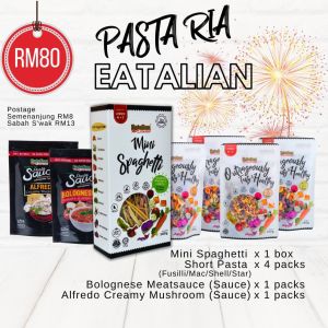 💚 EATALIAN EXPRESS PASTA RIA MINI SPAGHETTI PASTA SAYUR SOS BABY FOOD NATURAL MAKANAN BAYI 8 BULAN TANPA PERASA PENGAWET PEWARNA