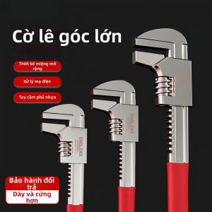 Cờ lê ống điều chỉnh miệng lớn dày