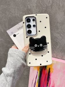 เคสโทรศัพท์มือถือ Samsung S25 Ultra ดีไซน์น่ารัก ป้องกันการตกหล่น เคสโทรศัพท์มือถือพร้อมขาตั้งสำหรับ Samsung S24 S23 plus Note10 plus