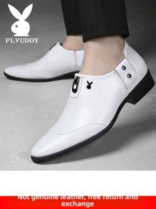 Leather Shoes Mens New Business Formal Soft Bottom Breathable Casual Weddings Wear Comfortable All LeatherDERBY Shoes