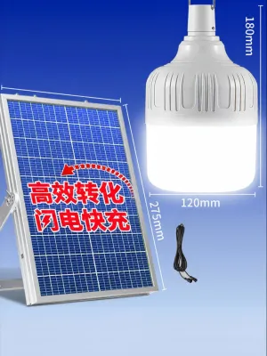 Solar Super Bright Waterproof Charging Induction Separate Dual Light Courtyard Lamp