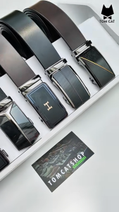 Bộ Sưu Tập Thắt Lưng Da Bò Nguyên Miếng Khoá Đúc Tự Động Sang Trọng