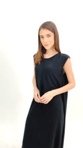 INNER GAMIS SINGLET CRINKLE AIRFLOW DALAMAN GAMIS MUSLIM / INNER DRESS TANPA LENGAN