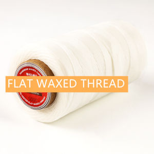 Dây Chỉ Sáp Dệt Bện Dẹt GALACES Dùng Cho May Da 0.8mm/1.0mm/1.2mm Làm Từ Sợi Polyester/rayon Sáp Dệt Tay