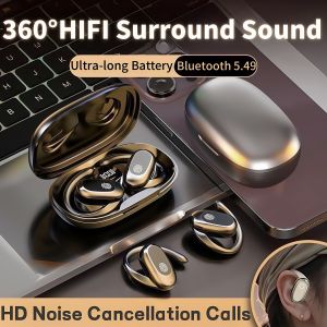 Fon Kepala Bluetooth OWS Fon Kepala Wayarles Benar Fon Kepala Sukan Fon Kepala Lari Hayat Bateri yang Panjang