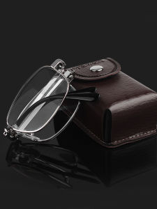 HD Metal Anti-Blue Light Foldable Reading Glasses Stall Supply Presbyopic Glasses Fashion Men and Women Dome Presbyopic Glasses Glasses