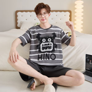 QIANSHUIMILU | Summer Short Sleeve Thin Cotton Boys Sleepwear