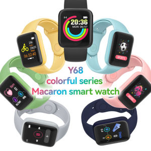 【Hot Sale】Y68 Smart Watch For Android/IOS Sports Watch Blood Pressure Heart Rate Fitness smart band Jam Tangan Pintarlelaki pintar Jam Tangan Perempuan