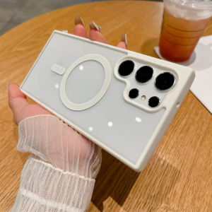 For Magsafe Wireless Charge Case For Ssmsung S26 Ultra S25 S24 S23 A57 A56 A37 A35 A55 A06 A16 A15 A26 A54 Clear Magnetic Cover