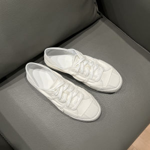 Lightweight Leather Version Dual-Wear Casual Shoes Womens Flat Bottom Slip-On Sneakers round Toe Deep Mouth Rubber Outsole