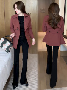 มีสไตล์ ผู้หญิง ยาว เสื้อโค้ท ฤดูใบไม้ผลิ ฤดูใบไม้ร่วง แฟชั่นใหม่ พรางหุ่น หลากหลาย ความยาวปานกลาง คุณภาพสูงสุด อินเทรนด์ ปกโปโล ปุ่มคู่