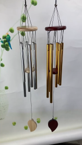 Metal Wind Chimes 6 Tubes / Lucky Wind Chime / Home Decoration Hanging Pendant / Outdoor Garden Patio Decor