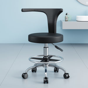 Modern Dental Doctor Chair Oral Rehabilitation Nurse Assistant Adjustable Height Swivel Stool Clinic Bar Stool Iron Art Frame