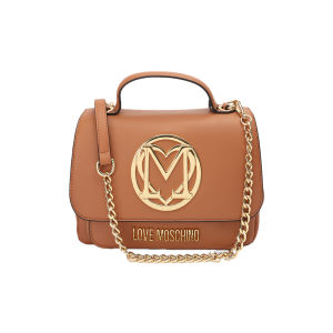 Love Moschino Ladies PU Leather Metal Logo Buckle Flip Cover Handbag Crossbody Bag Business OL Style Daily Match Young Women