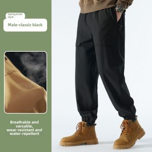 Thickened Fleece Outdoor Climbing Pants Mens Winter Waterproof Windproof Warm Soft Shell Hiking Trousers for Men And Women