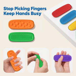 Silicone Sensory Strip Fidget Toys Kids Autism Decompression Calming Fidgeting Toy Adults Stress Desk Anxiety Relief Sensory Toy