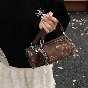 Túi Đeo Vai Hình Mèo Nhồi Bông Mùa Thu Đông Mới Cho Trẻ Em Túi Đeo Chéo Túi Đeo Tay Túi Đeo Vai Bằng Vải Nhung Hình Mèo Dễ Thương Cho Bé Gái