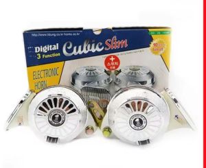Còi ngân 3 tiếng Hàn Quốc điện 12v 24v lắp cho xe con xe tải