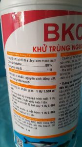 CHUYÊN DIỆT NẤM VI KHUẨN CẮT TẢO XỬ LÝ NƯỚC AO KHI CÁ MẮC BỆNH (BKC 800). Can 1 Lít