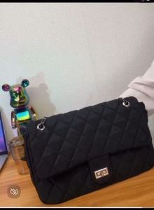 Trendy fashion chain tot fabric large capacity crossbody bag