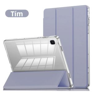 Ốp Máy Tính Bảng Trong Suốt Chống Sốc Cho Samsung Tab S6 Lite 2020/2022/2024 Có Ngăn Đựng Bút Vỏ Bảo Vệ Giả Da SM-P610/P613/P615/P620
