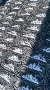 เสื้อคนงานแขนยาว คอกลมแขนดำปกมีกระเป๋าไส่ทำงาน เข้าไร่เข้าสวน คอกลมแขนดำ