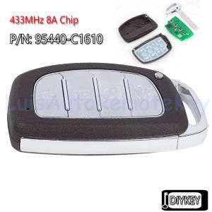 4 Buttons Smart Remote Car Key Fob 433MHz 8A Chip Replacement for Hyundai Sonata 2018 2019 P/N: 95440C1610 95440-C1610