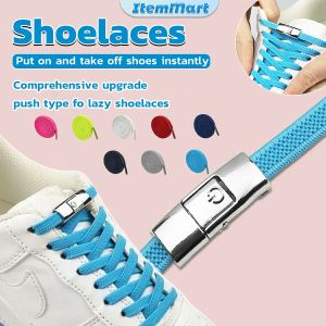 ItemMart 1 pair 8MM elastic shoelaces no tie lazy shoe laces lock Laces Kids Adult Outdoor Sneakers Shoelace
