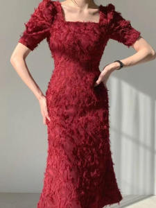 plus Size Womens Dress Casual Evening Gown Slimming A-Line Skirt Short Sleeve mid High Waist Polyester Fabric Elegant Lady