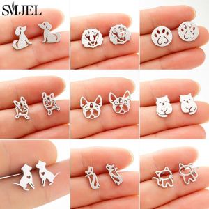 SMJEL Cartoon Dog Paw Earrings: Fashion Jewelry for Women and Girls' Birthday Gifts