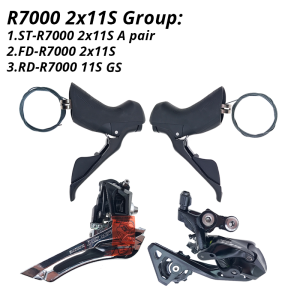 SHIMANO | SHIMANO 105 R7000 Group 2x11Speed for Road SHIFT LEVER Right Left Pair 11V RD R7000 REAR DERAILLEUR FD R7000 Front Derailleur