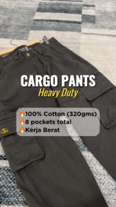 Island Club Men Premium Cargo Pant 8 Pockets Multi Pockets Breathable Causual Pant Workwear Seluar Kargo Kerja Lelaki 88719