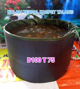 Kolam Terpal Karpet Talang D100 T75 Bahan A20 Korea Import Praktis Langsung Pakai